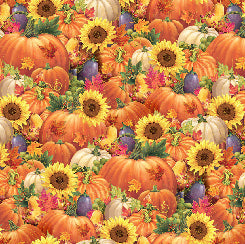 [28969-O] Always Give Thanks Pumpkins & Sunflowers