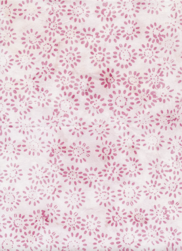 [1156 12] Light Pink Floral Batik