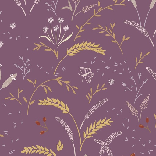 [CC8-3] Meadowside Grassfield Gathering Mauve Taupe