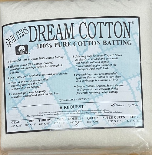 [N3D] N3 Natural Dream Cotton Request - Thinnest Loft - Double