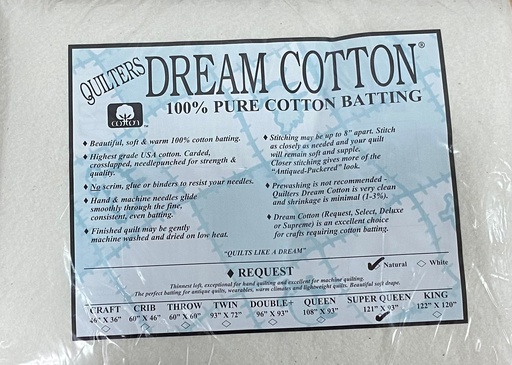 [N3SQ] N3 Natural Dream Cotton Request - Thinnest Loft - Super Queen