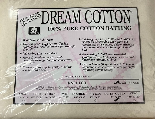 [N4SQ] N4 Natural Dream Cotton Select - Mid Loft - Super Queen