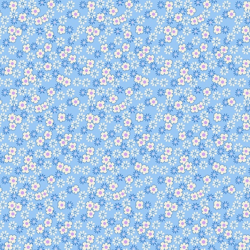 [365-11] Nana Mae 6 Blue Tiny Daisies