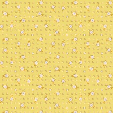 [368-44] Nana Mae 6 Yellow Geometric
