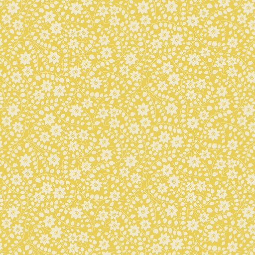 [366-44] Nana Mae 6 Yellow Tonal Floral