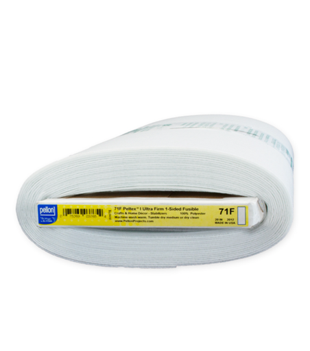 [PP71F] Pellon Peltex 1-Sided Fusible Ultra Firm Stabilizer - White, 20" x 10yd