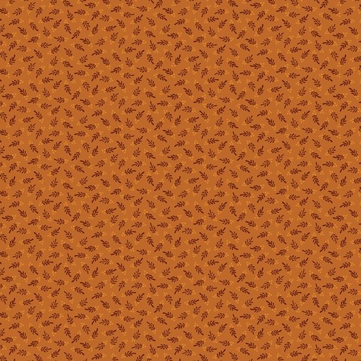 [R1755-ORANGE] Prairie Dry Goods Orange Floating Leaves
