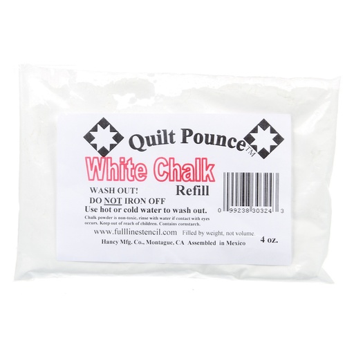 [Q6R] Quilt Pounce White Chalk Refill 4 oz