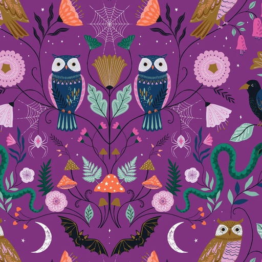 [TWIL 2114] SALE - Twilight Owls Purple