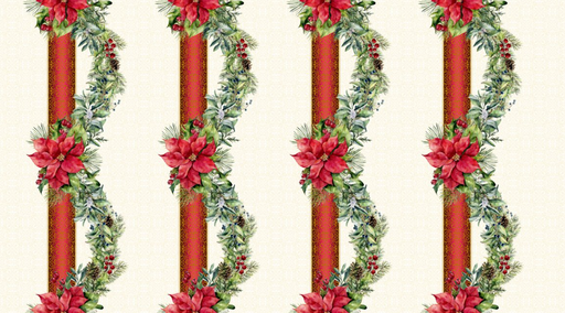 [2APW 1] SALE-A Poinsettia Winter Border Printer