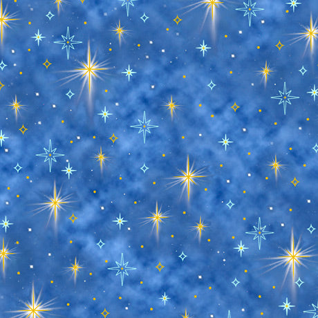[28937-B] SALE-Born in Bethlehem Stars Blue