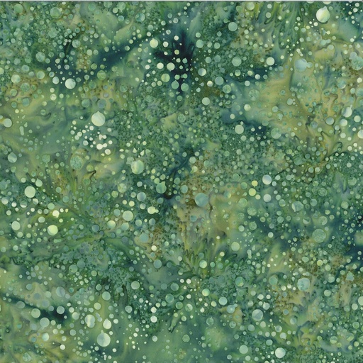 [U2457H-377] Bali Batik Scattered Dots Spinach