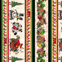 [28901-E] SALE-Steampunk Christmas Christmas Stripe