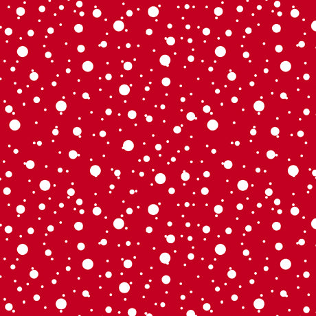 [28906-R] SALE-Steampunk Christmas Dots Red