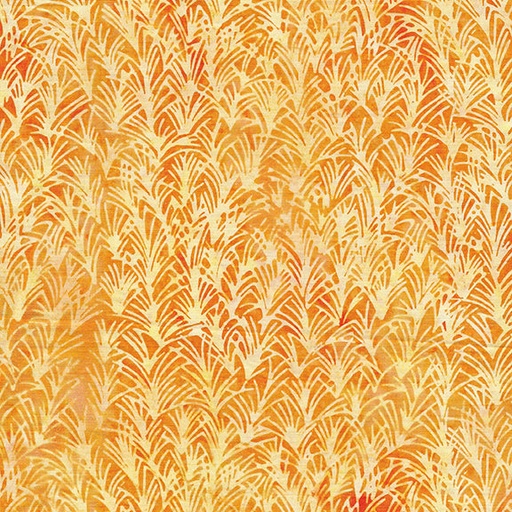 [112246275] Sunset Plains Thorns Orange Pumpkin Batik