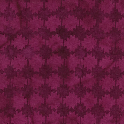 [112242365] Sunset Plains Zigzag Red Crimson Batik