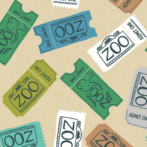 [Y3531-60] Ticket to the Zoo Ticket Stubs Butter