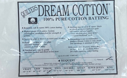 [W3TH] W3 White Dream Cotton Request - Thinnest Loft - Throw