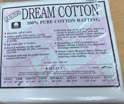 [W4CB] W4 White Dream Cotton Select - Mid Loft - Crib
