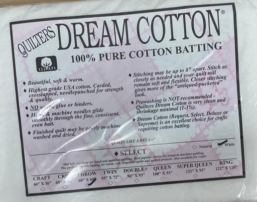 [W4TH] W4 White Dream Cotton Select - Mid Loft - Throw