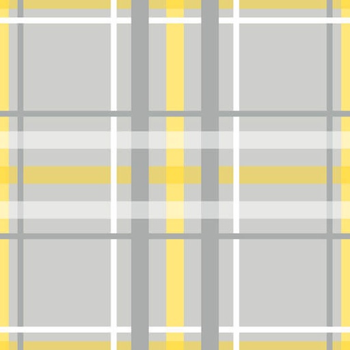 [RBS-ST3150-04] SALE - Sweet Tea & Honey Bees Buzz Plaid Gray