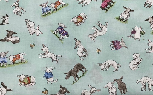 [Y2576-103] SALE - Fair Isle Friends Light Teal