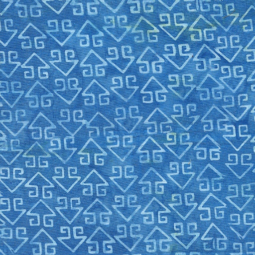 [112240555] Prairie Blue Geo Arrow Blue Harbor Batik