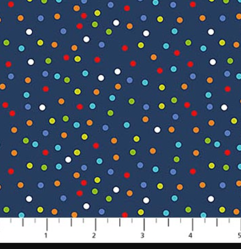 [22505 49] Big Bang Navy Dots Multi