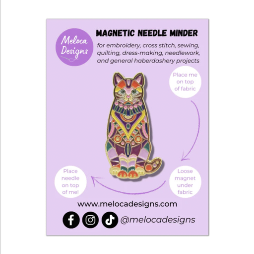 [NM008-MAC] Mandala Cat Needle Minder