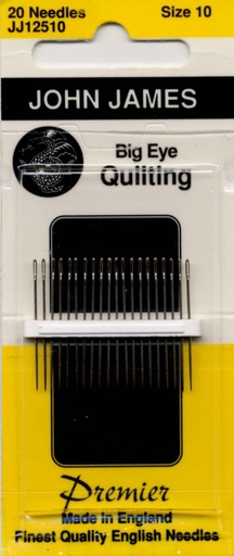 [JJ125-10] John James Big Eye Between Quilting Needles - Size 10