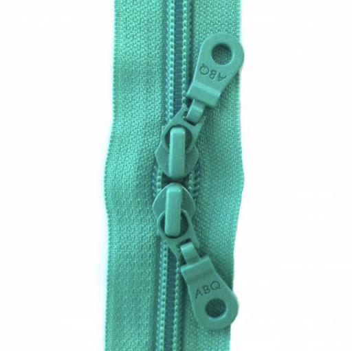 [Z-219-30] Turquoise 30" ABQ Designer Double Slide Zipper
