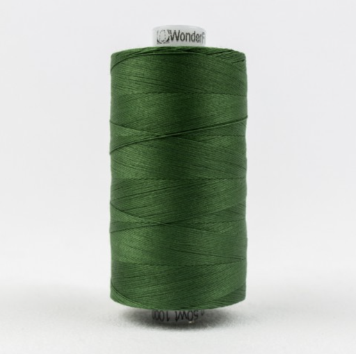 [KT704-Dark Christmas Green] Konfetti Solid 50wt Cotton Thread 1000m Dark Christmas