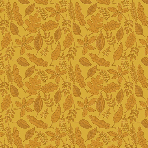 [13438-33] Leaves and Spice Tonal Yellow