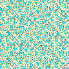 [28888-Q] Floral Cache Floral and Stems Aqua