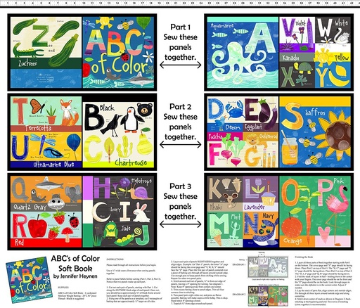 [2JHW1] ABC's of Color Soft Book Panel