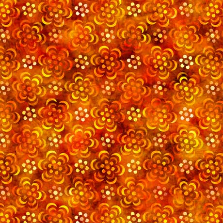 [29021-O] Bohemian Dreams Set Geo Floral Orange