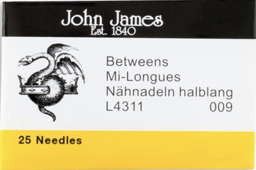 John James 25 Between Needles size 9