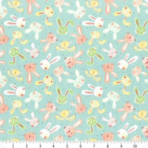 [2458-76 Teal] Im All Ears Teal Bunny Heads