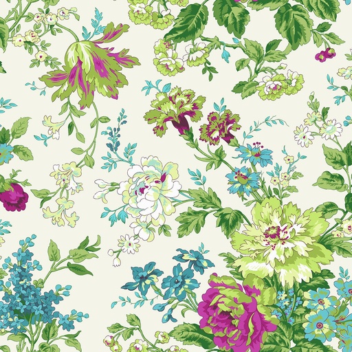 [R210223-CREAM] Bouquets Cream - Marcus Fabrics