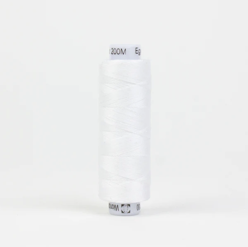 [KTS-100] Konfetti Solid 50wt Cotton Thread 200m White