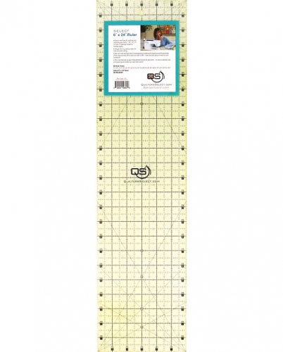 [QS-RUL6X24] Quilter's Select Non-Slip Ruler 6 X 24