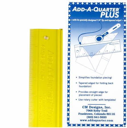 [CM06PLUS] Add A-Quarter Ruler 6" Plus Yellow