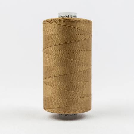 [KT1-810-Warm Brown] Konfetti Solid 50wt Cotton Thread 1000m Warm Brown