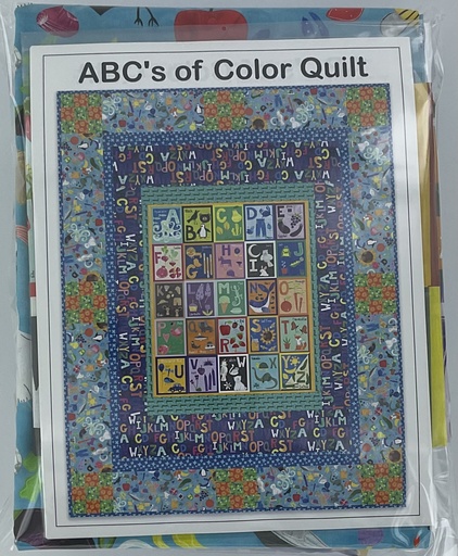 ABC’s of Color Quilt Kit (blue)