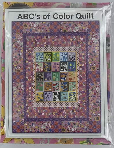 ABC's of Color Quilt Kit (pink)