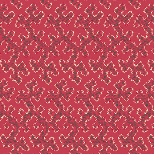 [A-7971-YR] Cloverdale House Red Trapunto