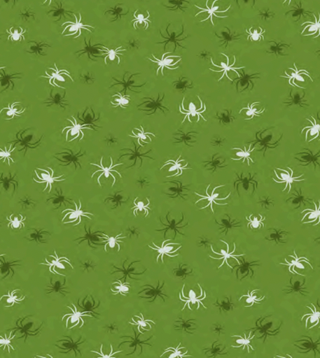 [A602.2] Glow in the Dark Spiders on Green