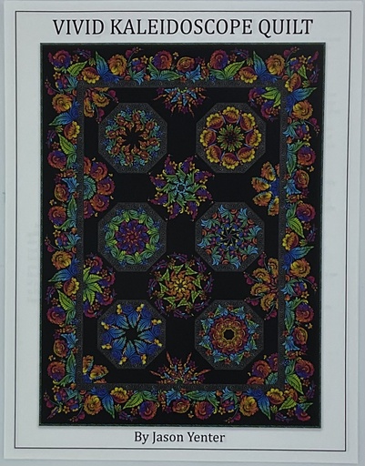 [VIV-K-PATT] Vivid Kaleidoscope Quilt Pattern