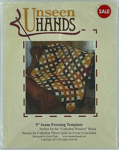 [UH 1037] SALE - Unseen Hands 9" Seam Pressing Template