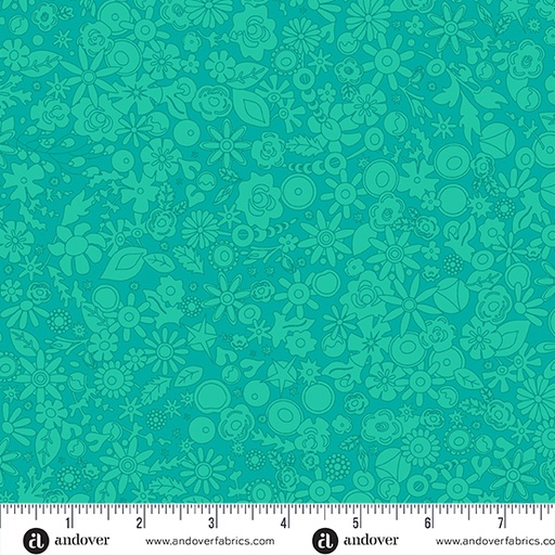 [A-790-T] Sun Print 2024 Teal Woodland